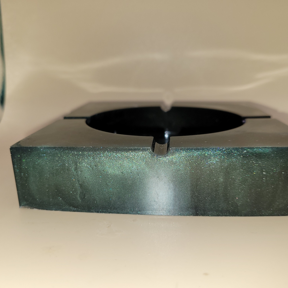 Hand Crafted Green Decorative Accent Bowl